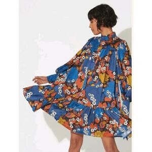Cleobella Claire Spring Summer Sakura Floral Flowy Ruffled Mini Dress NWT 268